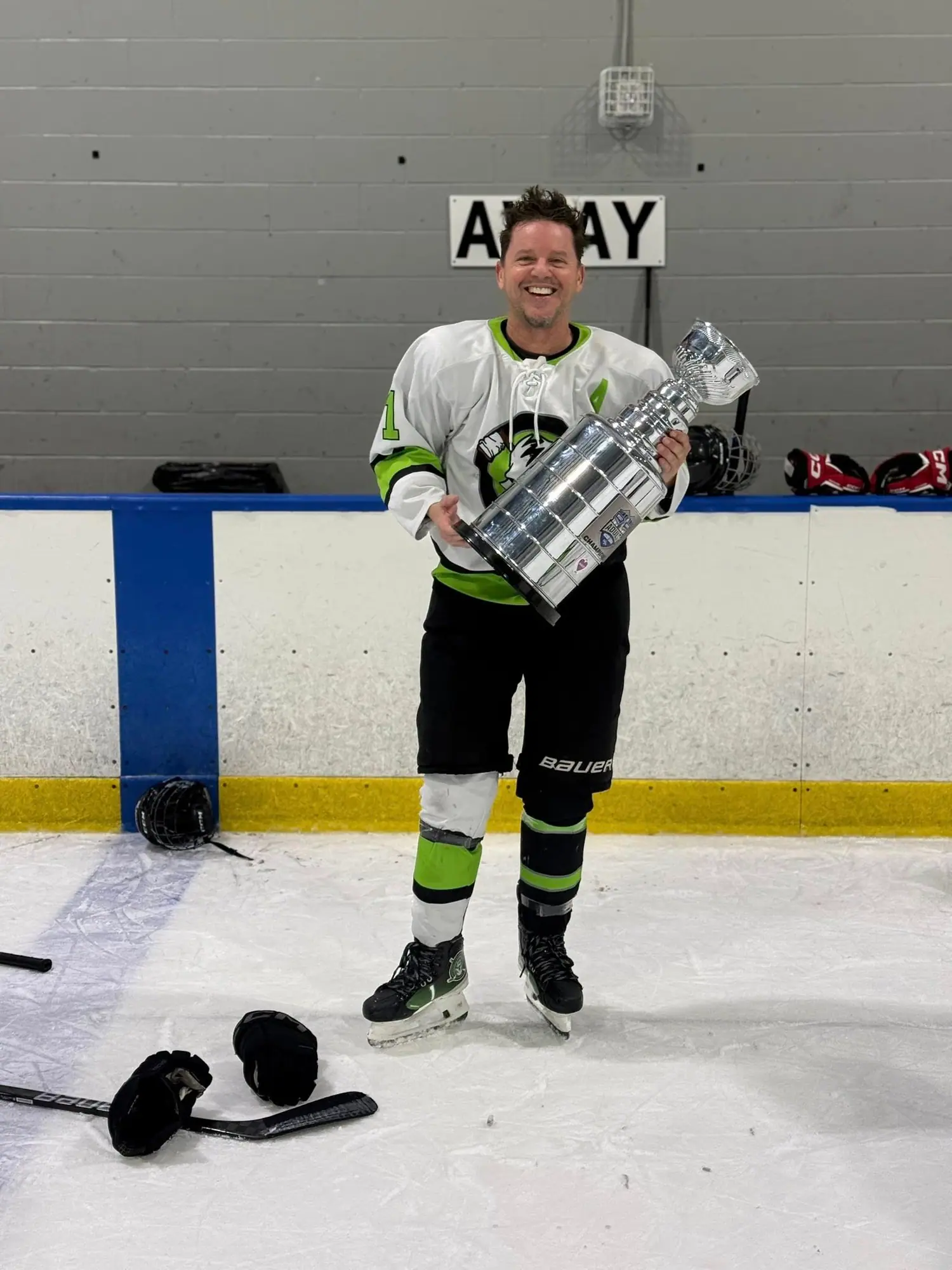 Chris Donahue, captain of Stick N Bones 2